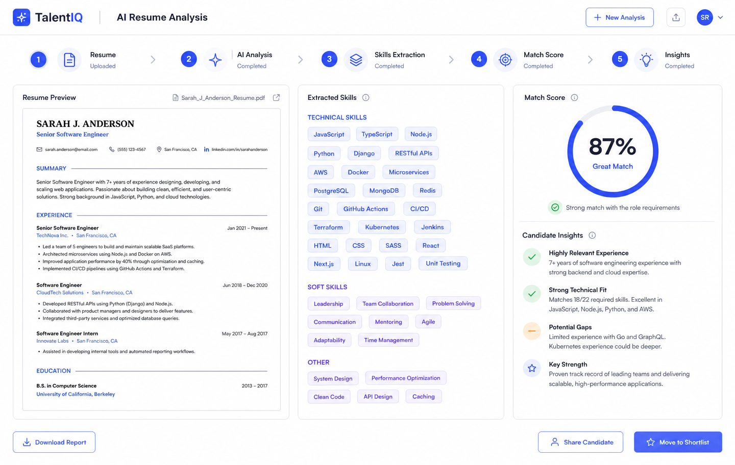 AI Resume Analysis Agent